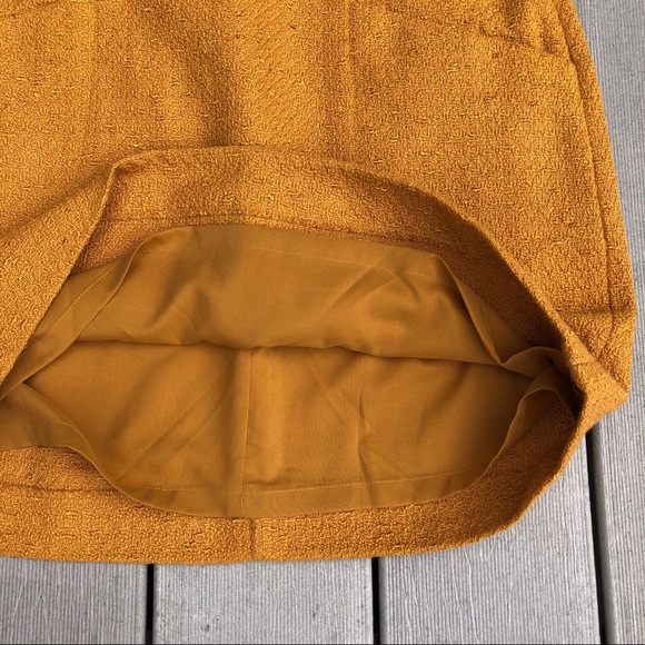 OUTBACK RED lined, textured marigold skirt size 8 - Picture 6 of 7